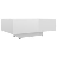 vidaXL Couchtisch Hochglanz-Weiß 85x55x31 cm Holzwerkstoff