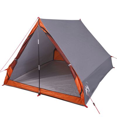 vidaXL Campingzelt A-Form 2 Personen Grau Wasserdicht