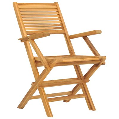 vidaXL Gartenstühle 6 Stk. Klappbar 55x62x90 cm Massivholz Teak