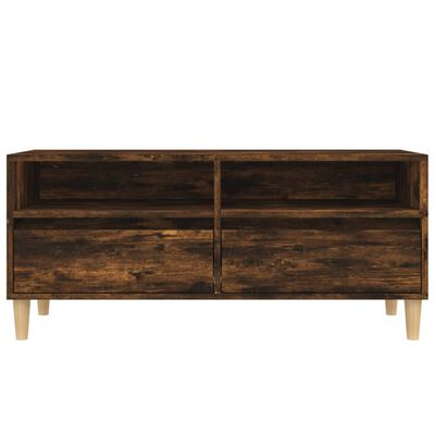 vidaXL TV-Schrank Räuchereiche 100x34,5x44,5 cm Holzwerkstoff