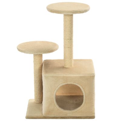 vidaXL Katzen-Kratzbaum Sisal 60 cm Beige