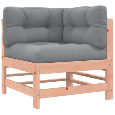 vidaXL 7-tlg. Garten-Lounge-Set mit Kissen Massivholz Douglasie