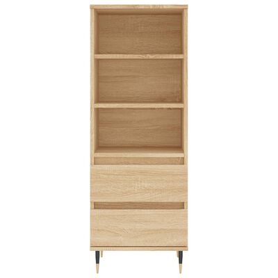 vidaXL Highboard Sonoma-Eiche 40x36x110 cm Holzwerkstoff