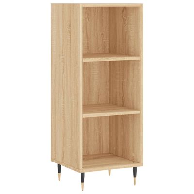 vidaXL Sideboard Sonoma-Eiche 34,5x32,5x90 cm Holzwerkstoff