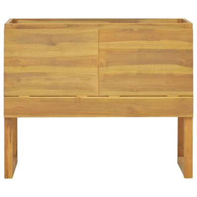 vidaXL Badschrank 90x40x75,5 cm Massivholz Teak