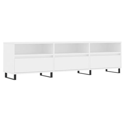 vidaXL TV-Schrank Weiß 150x30x44,5 cm Holzwerkstoff