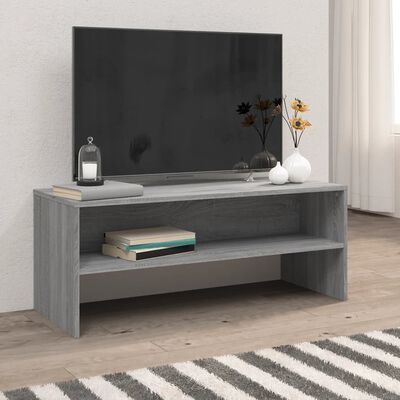 vidaXL TV-Schrank Grau Sonoma 100x40x40 cm Holzwerkstoff