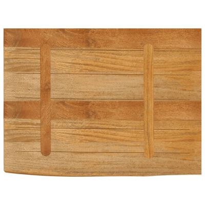 vidaXL Tischplatte mit Baumkante 80x60x3,8 cm Massivholz Mango