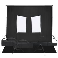 vidaXL Fotostudio-Set mit Beleuchtung und Hintergrund