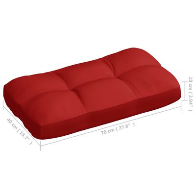 vidaXL Palettensofa-Kissen 7 Stk. Rot