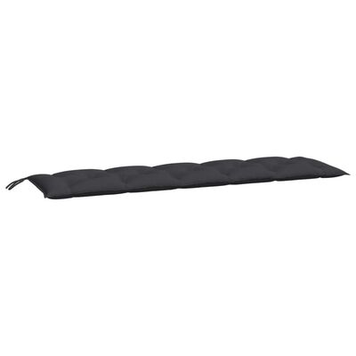 vidaXL Gartenbank-Auflage Schwarz 180x(50+50)x7 cm Oxford-Gewebe