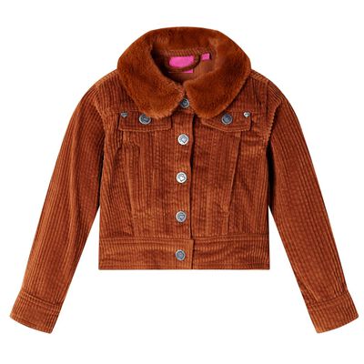 Kinderjacke Cord Cognac 116