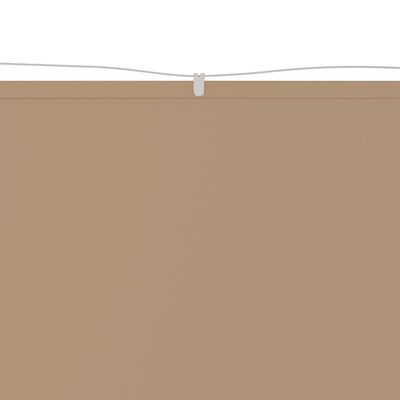 vidaXL Senkrechtmarkise Taupe 100x270 cm Oxford-Gewebe