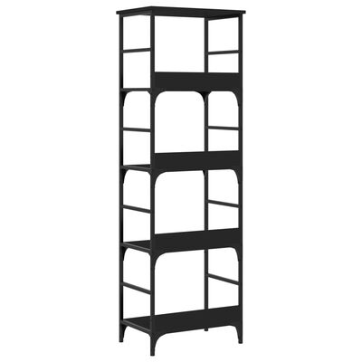 vidaXL Bücherregal Schwarz 50x33x153 cm Holzwerkstoff