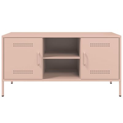 vidaXL TV-Schrank Rosa 100,5x39x50,5 cm Stahl