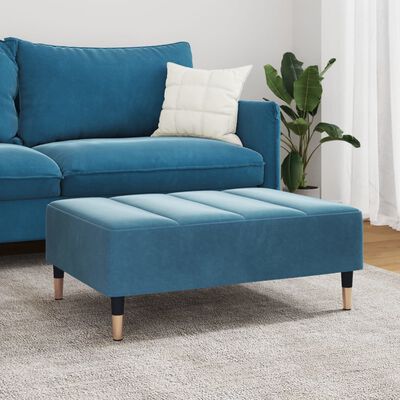 vidaXL Fußhocker Blau 77x55x31 cm Samt