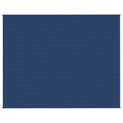 vidaXL Gewichtsdecke Blau 235x290 cm 11 kg Stoff