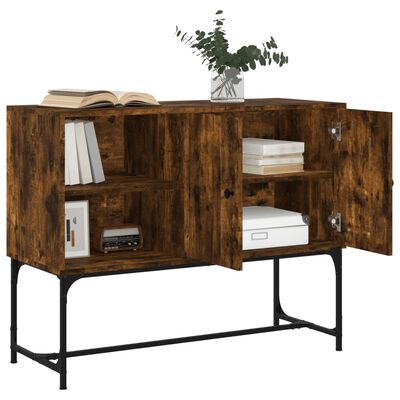 vidaXL Sideboard Räuchereiche 100x40x79,5 cm Holzwerkstoff