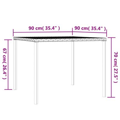 vidaXL 6-tlg. Garten-Essgruppe mit Kissen Grau Poly Rattan