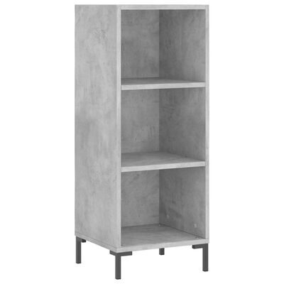 vidaXL Highboard Betongrau 34,5x32,5x180 cm Holzwerkstoff