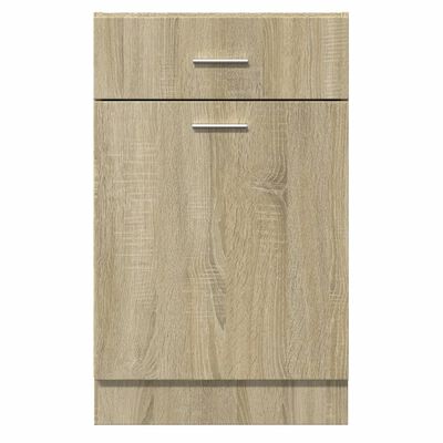 vidaXL Schubunterschrank Sonoma-Eiche 50x46x81,5 cm Holzwerkstoff