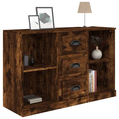 vidaXL Sideboard Räuchereiche 104,5x35,5x67,5 cm Holzwerkstoff