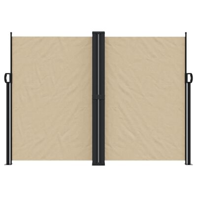 vidaXL Seitenmarkise Ausziehbar Beige 180x1200 cm