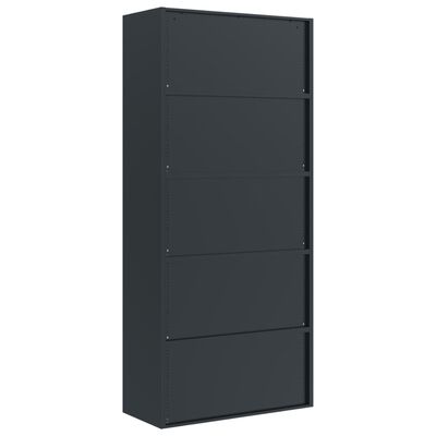 vidaXL Aktenschrank Anthrazit 90x40x200 cm Stahl