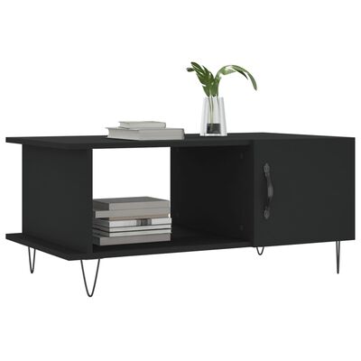 vidaXL Couchtisch Schwarz 90x50x40 cm Holzwerkstoff