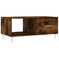 vidaXL Couchtisch Räuchereiche 90x50x40 cm Holzwerkstoff