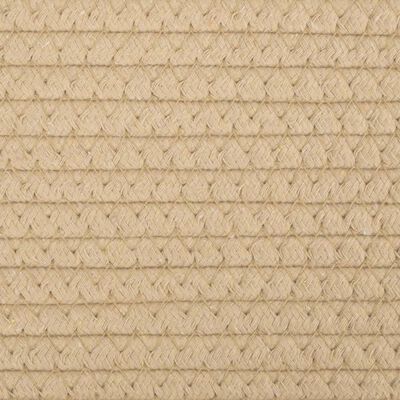 vidaXL Aufbewahrungskörbe 2 Stk. Beige und Weiß Ø28x28 cm Baumwolle