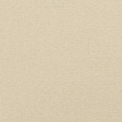 vidaXL Bettgestell ohne Matratze Creme 120x200 cm Stoff