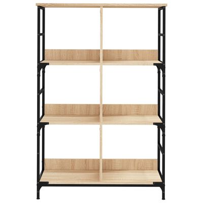 vidaXL Bücherregal Sonoma-Eiche 78,5x33x117,5 cm Holzwerkstoff