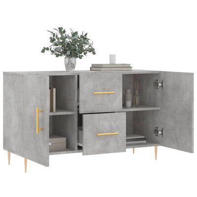 vidaXL Sideboard Betongrau 100x36x60 cm Holzwerkstoff