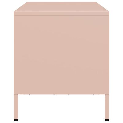 vidaXL TV-Schrank Rosa 68x39x43,5 cm Kaltgewalzter Stahl