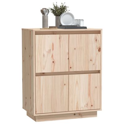 vidaXL Sideboard 60x34x75 cm Massivholz Kiefer