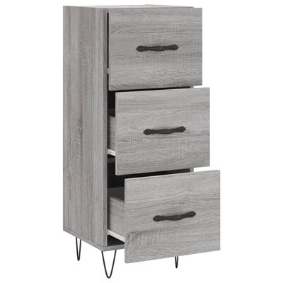 vidaXL Sideboard Grau Sonoma 34,5x34x90 cm Holzwerkstoff