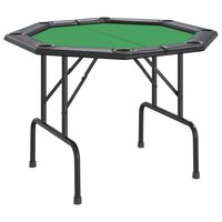 vidaXL Pokertisch Klappbar 8 Spieler Grün 108x108x75 cm