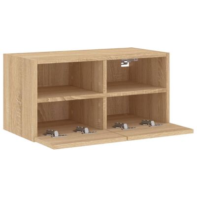 vidaXL TV-Wandschrank Sonoma-Eiche 60x30x30 cm Holzwerkstoff