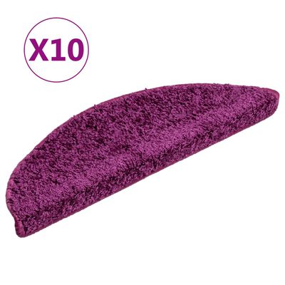 vidaXL Stufenmatten 10 Stk. 56x17x3 cm Violett