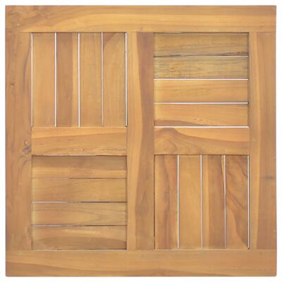 vidaXL Tischplatte Quadratisch 50x50x2,5 cm Massivholz Teak