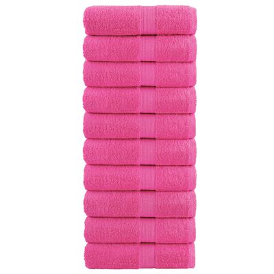 vidaXL Premium-Gästetücher SOLUND 10 Stk. Rosa 30x50 cm 600 g/m²