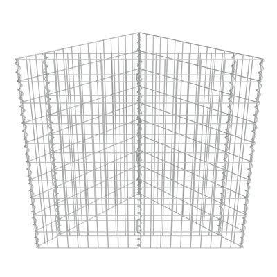 vidaXL Gabionen-Hochbeet Verzinkter Stahl 75×75×100 cm