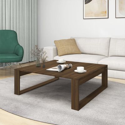 vidaXL Couchtisch Braun Eichen-Optik 100x100x35 cm Holzwerkstoff