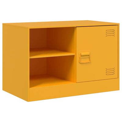 vidaXL TV-Schrank Senfgelb 67x39x44 cm Stahl