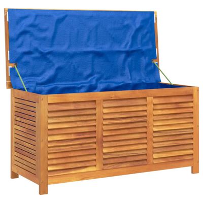 vidaXL Gartenbox mit Lüftungsschlitzen 113x50x56 cm Massivholz Akazie