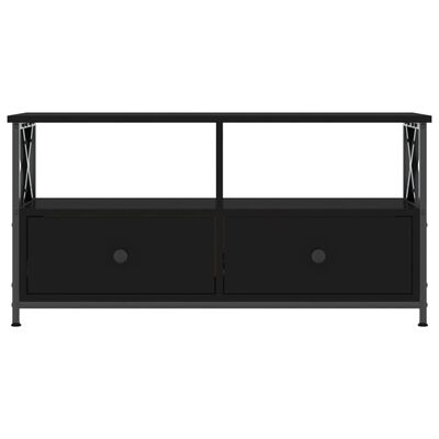 vidaXL TV-Schrank Schwarz 90x33x45 cm Holzwerkstoff & Eisen