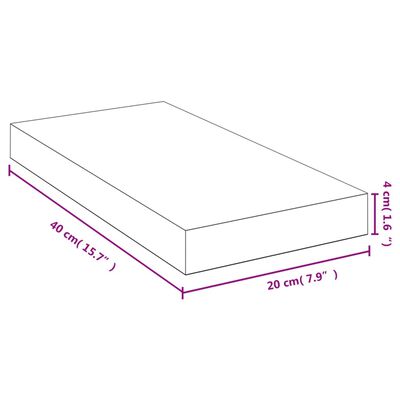 vidaXL Wandregal 40x20x4 cm Bambus