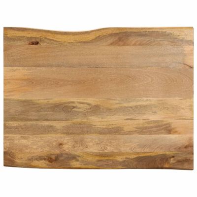 vidaXL Tischplatte mit Baumkante 100x80x3,8 cm Massivholz Mango