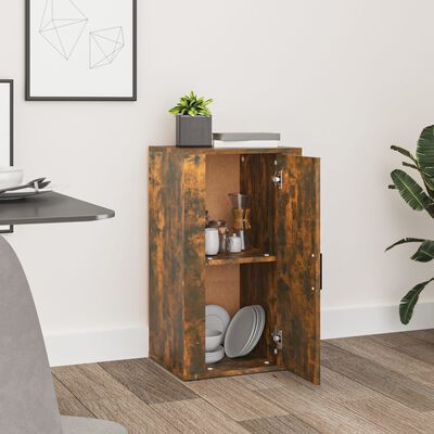 vidaXL Sideboard Räuchereiche 40x33x70 cm Holzwerkstoff